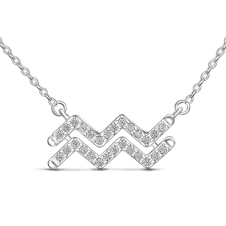 AQUARIUS STAR SIGN NECKLACE (STERLING SILVER) – KIRSTIN ASH (New Zealand)
