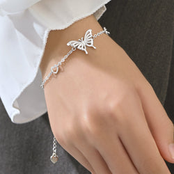 Classic Butterfly Bracelet Sterling Silver Bracelet