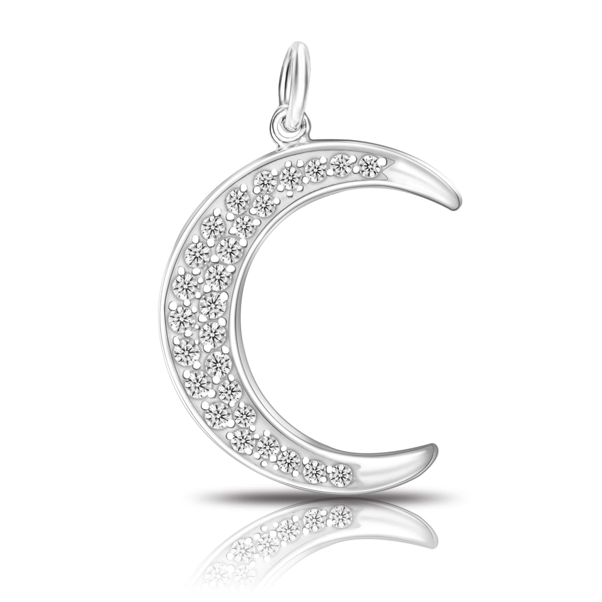 Crescent Moon Pendant Silver Pendant