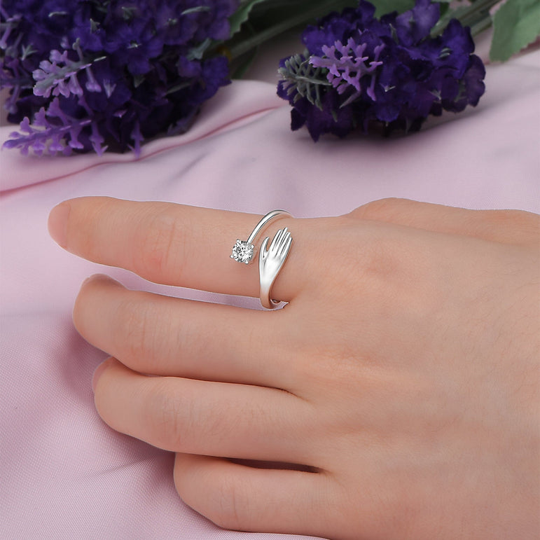 Hug 925 Sterling Silver Ring – DAXUEN
