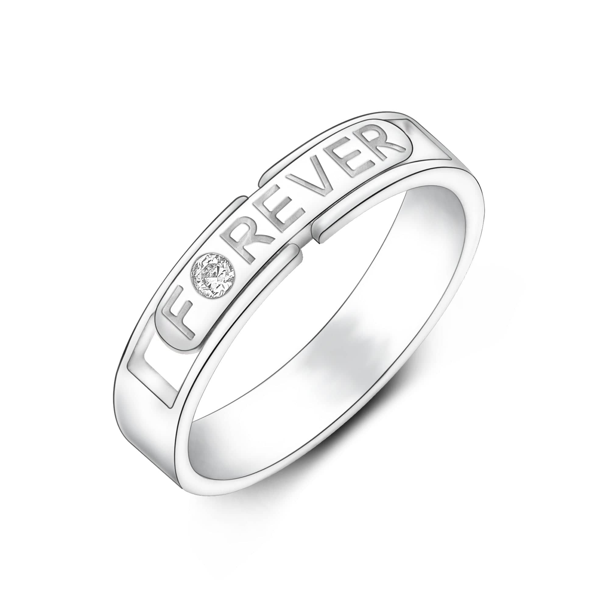 Destined to Be Loved Silver Promise Rings for Him Promise Ring 7