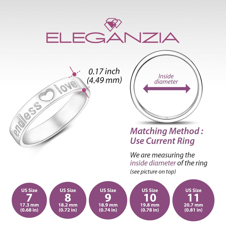 Engrave Couple 2 Ring Set Stainless Steel Classy Endless Love Men Women Ring  CR-43, Men's Fashion, Watches & Accessories, Jewelry on Carousell