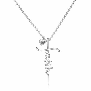 Faith Necklace Sterling Silver In Cross Designs Pendant Necklace