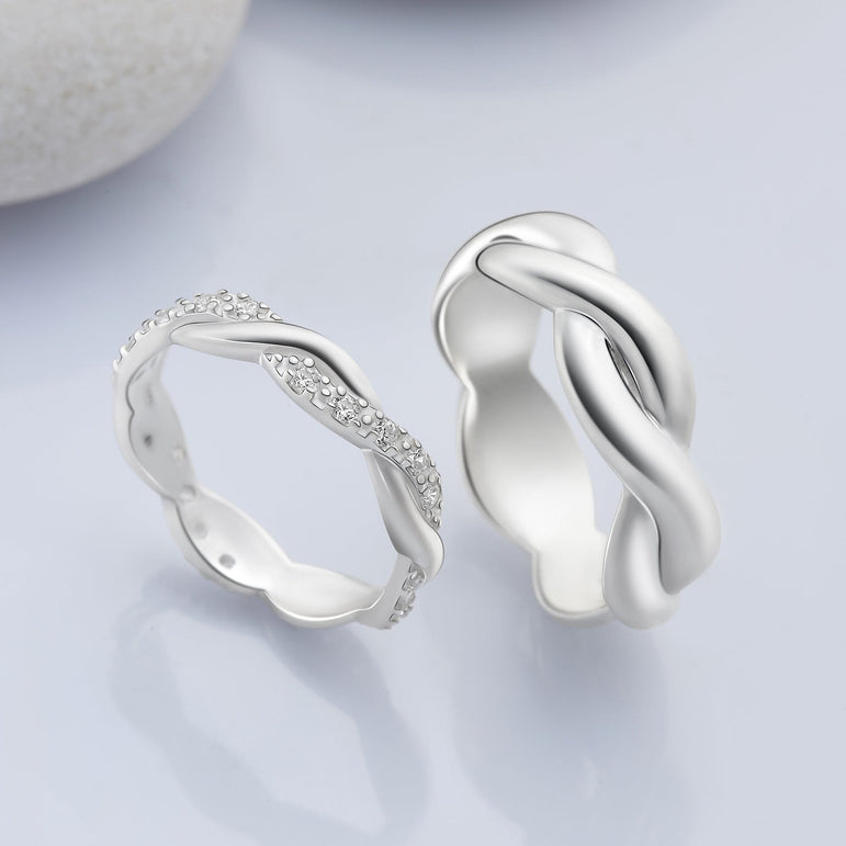 Twisted Braid Couple Ring