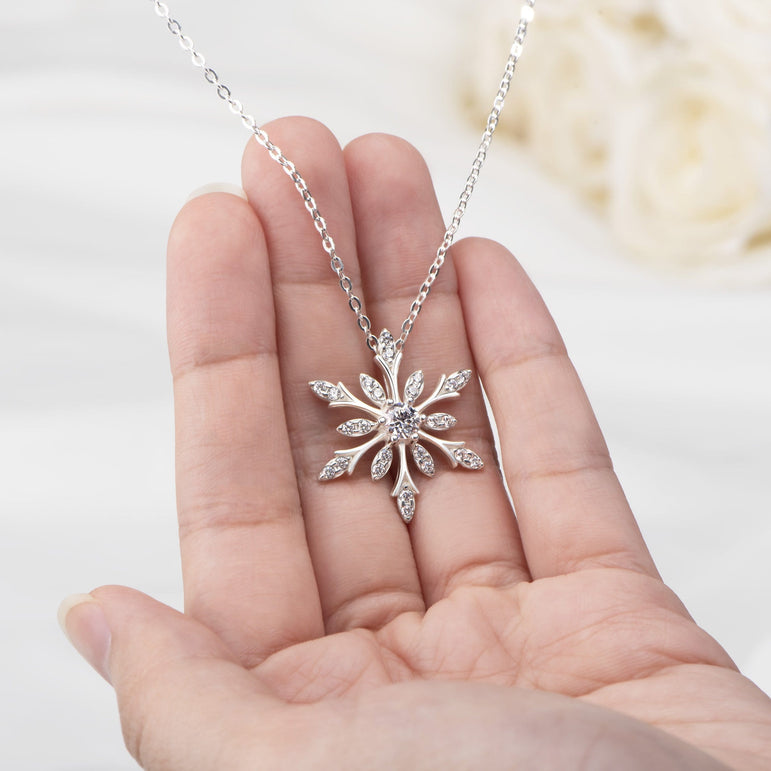 Snowflake Necklace, Silver Zircon Stone Pendant, Elegant Sparkly Women  Snowflake Winter Birthday Pendant Jewelry, Elegant Gift for Women - Etsy | Snowflake  necklace, Birthday pendant, Beautiful necklaces