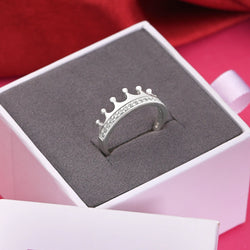 King and Queen Crown Promise Rings for Her Promise Ring