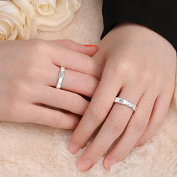 Be Mine Forever CZ Couple Promise Rings Set Couple Ring