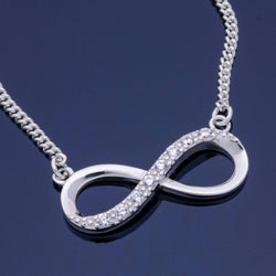 Sterling Silver Infinity Necklace Pendant Necklace