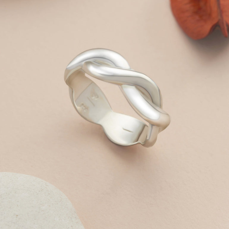 Twisted Silver Infinity Promise Rings For Him Ring
