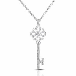 Infinity Knot Key Necklace Sterling Silver Pendant Necklace