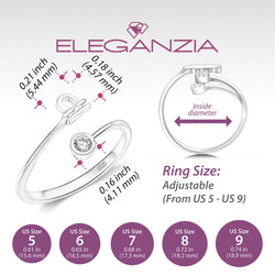 Libra Ring Sterling Silver Adjustable Zodiac Sign Ring Ring