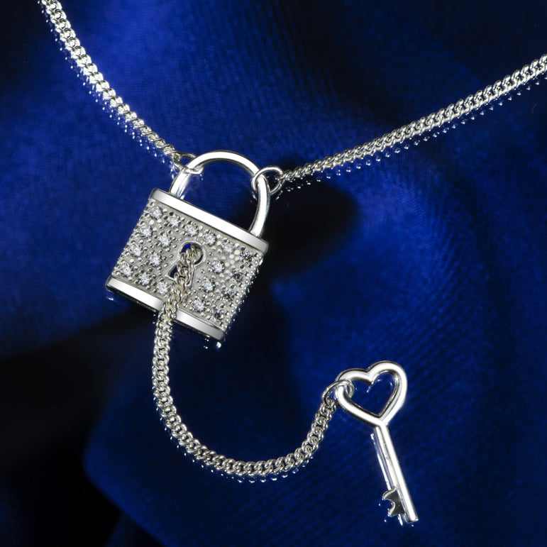 Love Lock Chain Necklace