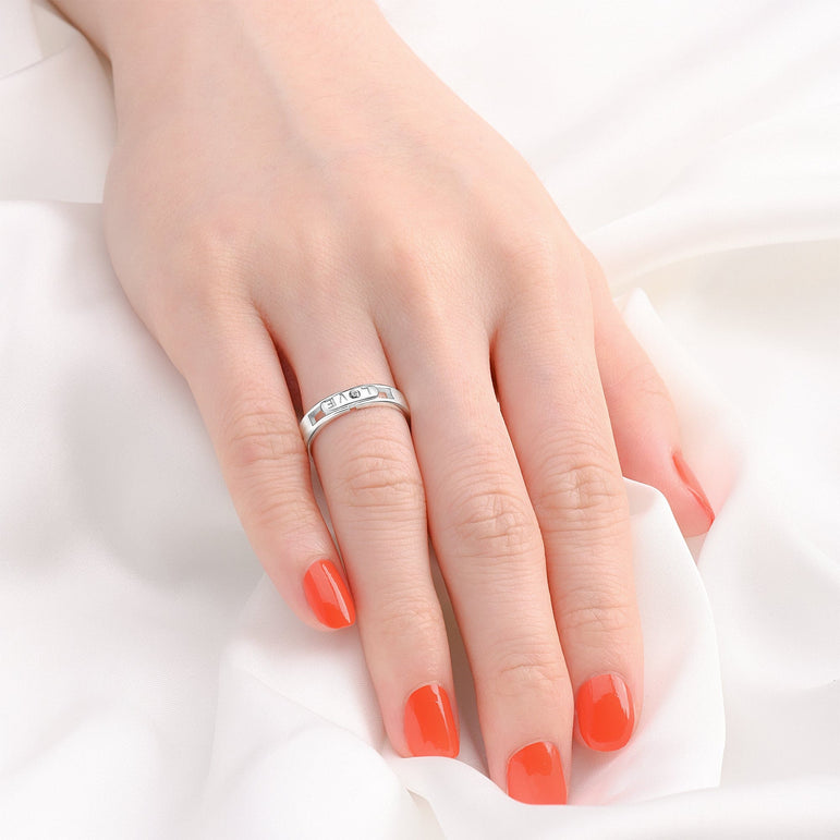 18K Yellow Gold Heart Shape Promise Ring | Barkev's