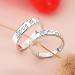 Everlasting Love Matching Couple Rings Set Couple Ring