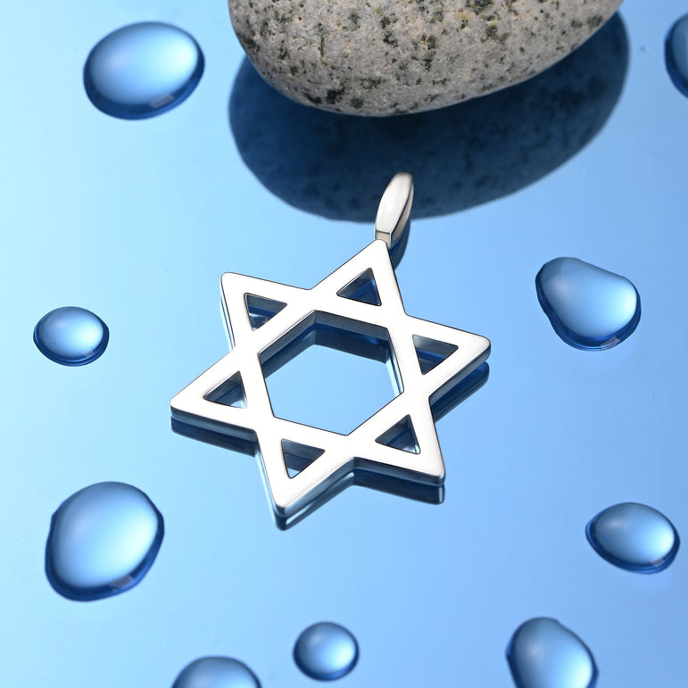 Star of David Sterling Silver Pendant Pendant