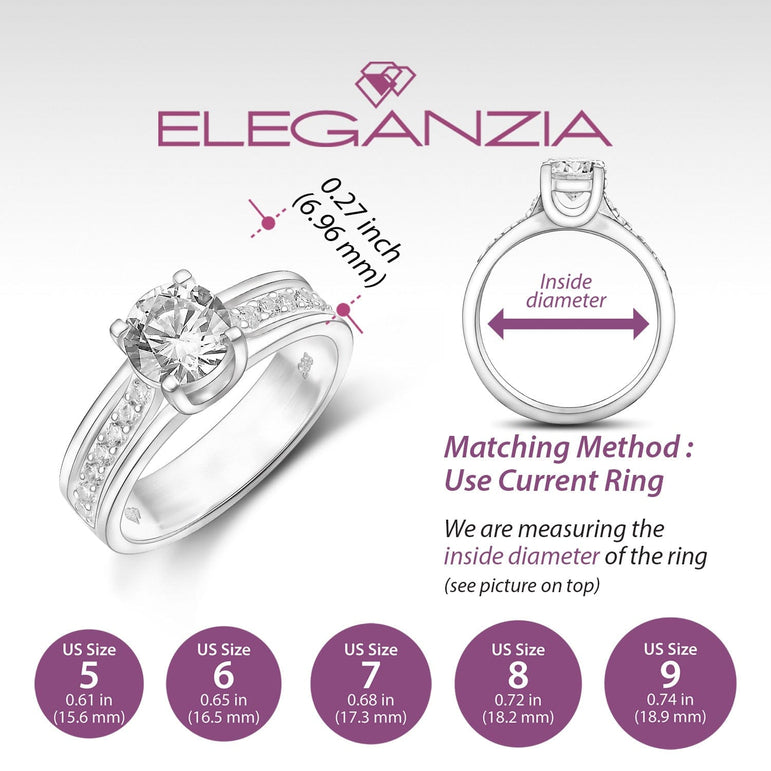 Minimalist Engagement Ring Silver Wedding Band Promise Ring