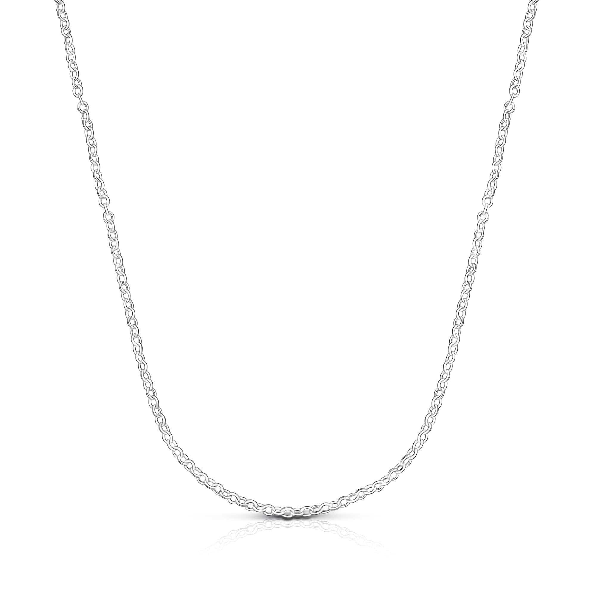 Adjustable Sterling Silver Necklace Chain for Men High Polished