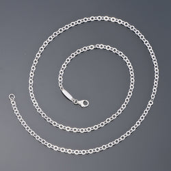 Adjustable Sterling Silver Necklace Chain for Men Chain