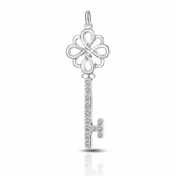Infinity Knot Key Sterling Silver Pendant Pendant Necklace