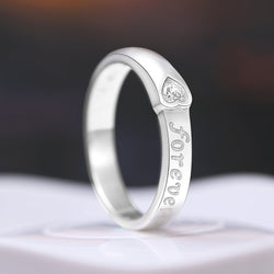 Be Mine Forever CZ Couple Promise Rings for Her Promise Ring
