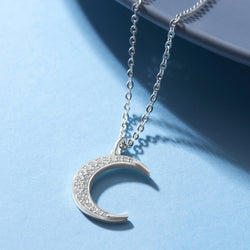 Crescent Moon Pendant Silver Pendant