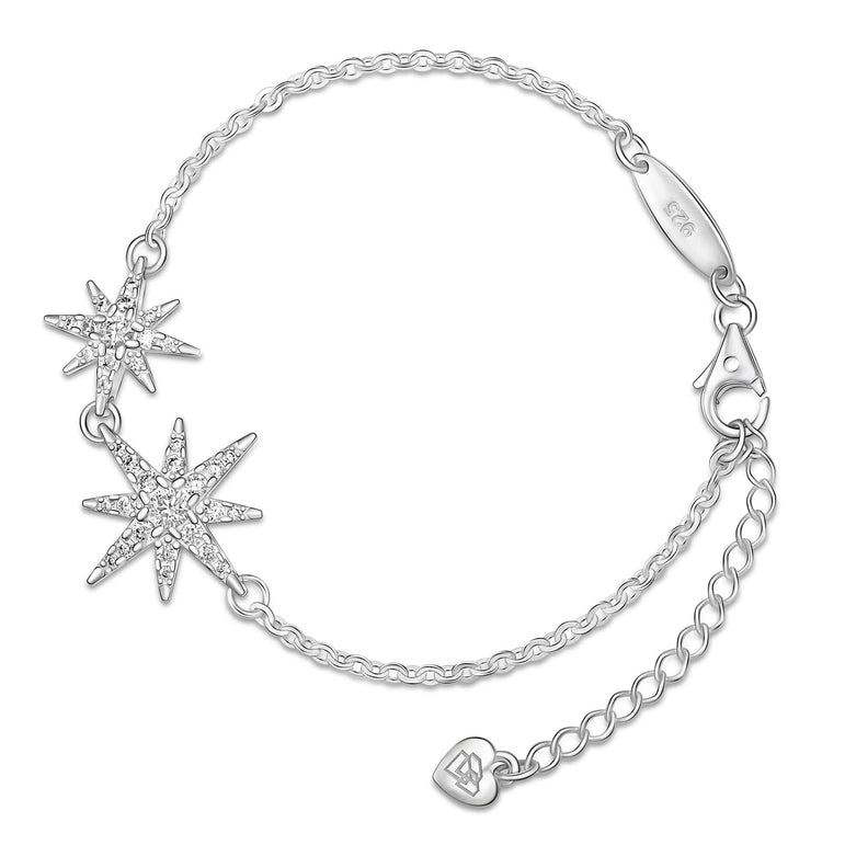CZ Falling Star Jewelry Sterling Silver Bracelet Bracelet
