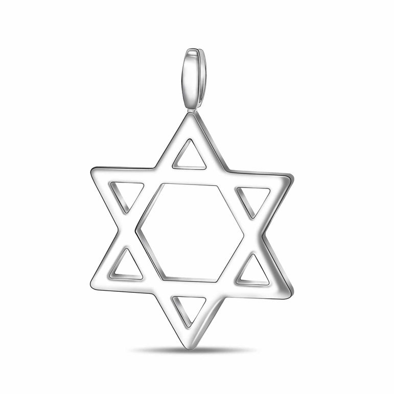 Star of David Sterling Silver Pendant Pendant