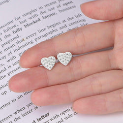 Petite Sterling Silver Heart Earrings Studs Stud Earrings