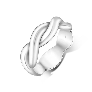 Twisted Silver Infinity Promise Rings For Him Ring 8