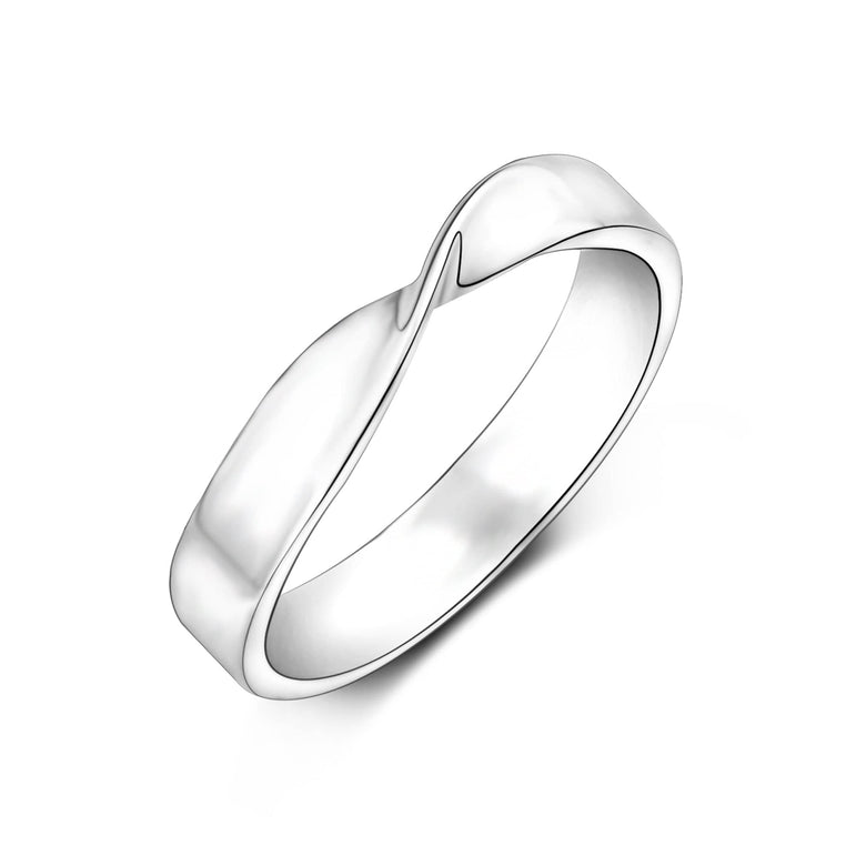 Twisted Romance Matching Promise Rings for Him Promise Ring
