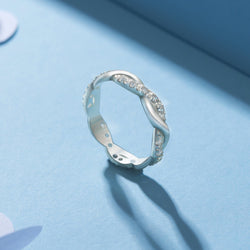 Infinito Platinum And Diamond Couples' Rings