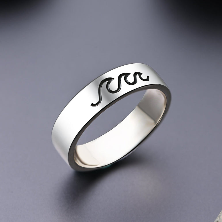 Summer Wave Sterling Silver Ring Ring