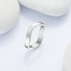 Ocean Wave Rings Sterling Silver Ring