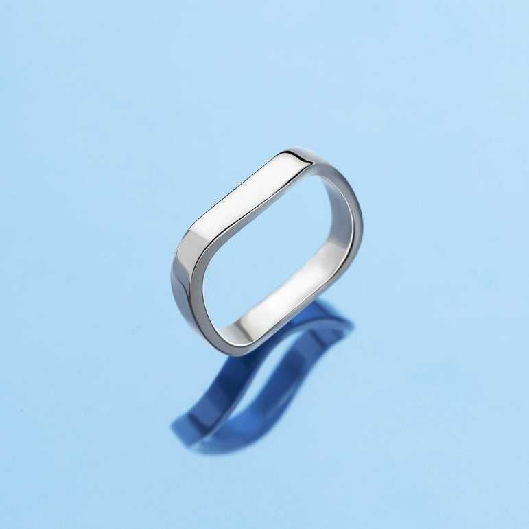 Ocean Wave Rings Sterling Silver Ring