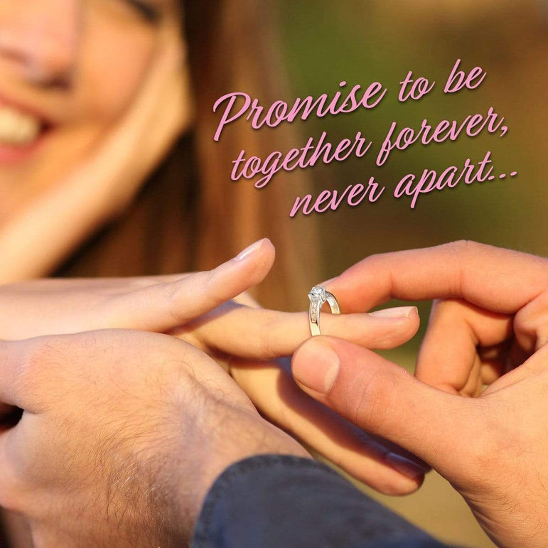 Be Mine Silver Promise Ring Couple Rings
